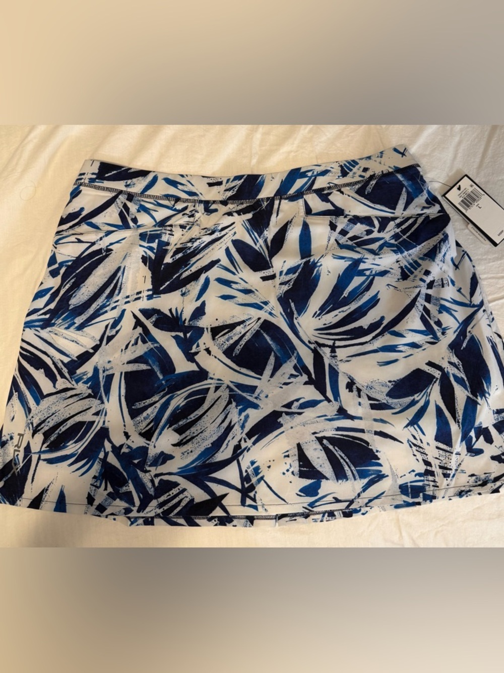 Ralph Lauren Blue Multi Abstract Golf skirt